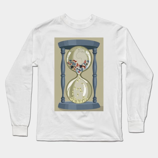 Animal Hourglass Long Sleeve T-Shirt by John Holcroft